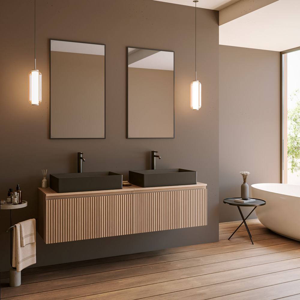 muebles de baño y grifería de la marca catalano